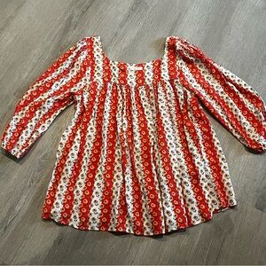 Easel Blouse Sz Large 3/4 length sleeve